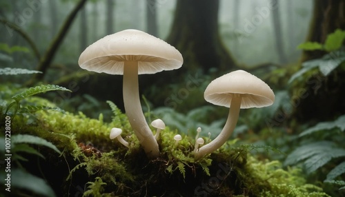 mushrooms in the forest