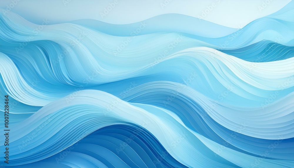 Abstract blue waves flow Abstract blue waves flow