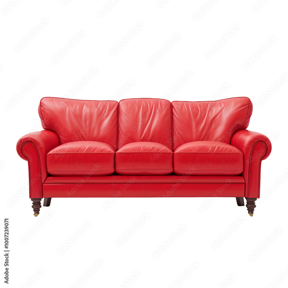 red sofa