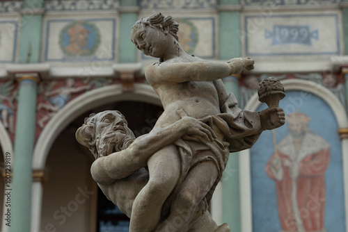 Figury z fontanny na Starym Rynku w Poznaniu