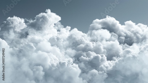 A plane flying through a cloudy sky with white and gray clouds