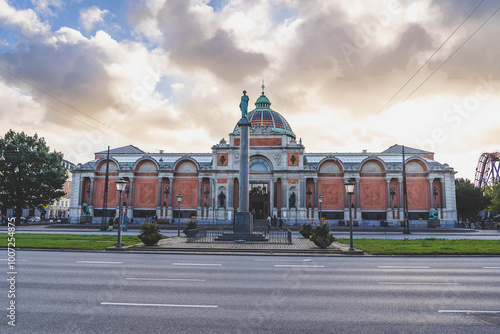 
A museum of fine arts with antique sculptures from the Mediterranean and 19th-century French and Danish works. Copenhagen, Denmark. photo