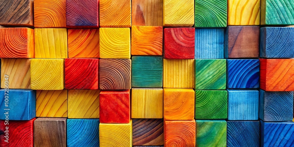 Colorful Wooden Blocks, Abstract Pattern, Wood Grain, Art, Texture, Color, Design Colorful Wooden Blocks, Abstract Pattern, Wood Grain, Art, Texture, Color, Design