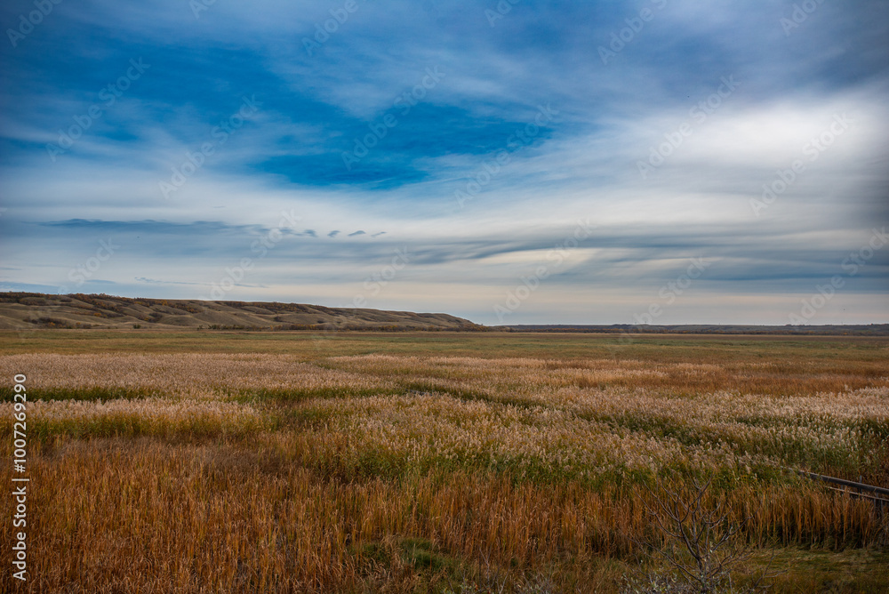 Autumn hiking on the Canadian prairie Autumn hiking on the Canadian prairie