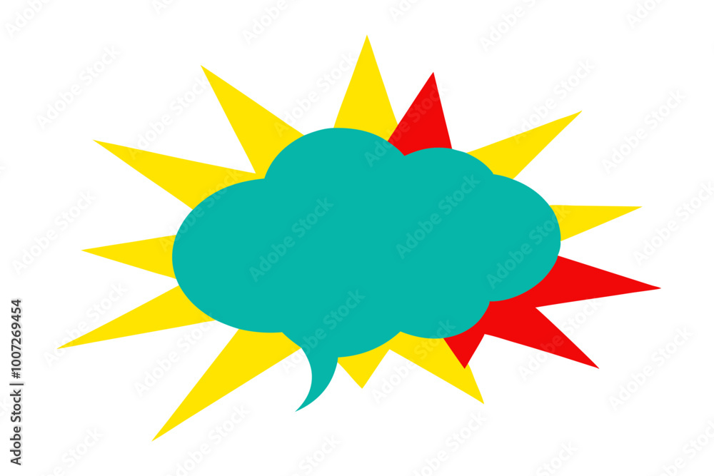 Creative Vector Illustration of a Speech Bubble with Large Irregular Spikes for Engaging Graphic Projects
Creative Vector Illustration of a Speech Bubble with Large Irregular Spikes for Engaging Graphic Projects