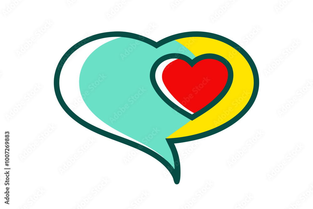 Adorable Heart Shaped Speech Bubble Vector Design Perfect for Cute and Romantic Communication
Adorable Heart Shaped Speech Bubble Vector Design Perfect for Cute and Romantic Communication