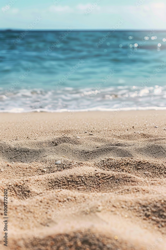 A single serving of beer sitting on the sand, great for a relaxing day by the ocean A single serving of beer sitting on the sand, great for a relaxing day by the ocean