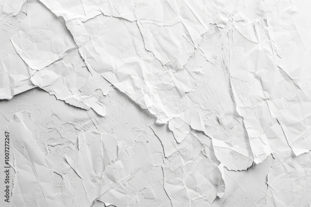 Fototapeta premium Wall with peeling paint, monochromatic image