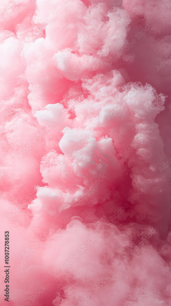 Fototapeta premium Fluffy Pink Cotton Candy Texture