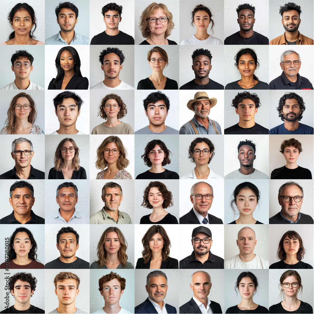 Diverse Face Headshot Portraits Diverse Face Headshot Portraits