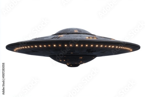 UFO (Unidentified Flying Object) ship stock image