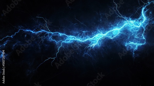 Wallpaper Mural Abstract Blue Lightning Bolts Torontodigital.ca