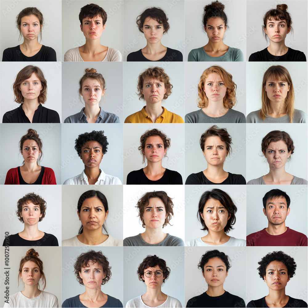 Upset Face Headshot Portraits Upset Face Headshot Portraits