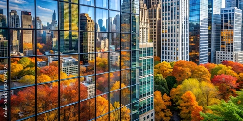 office building in autumn