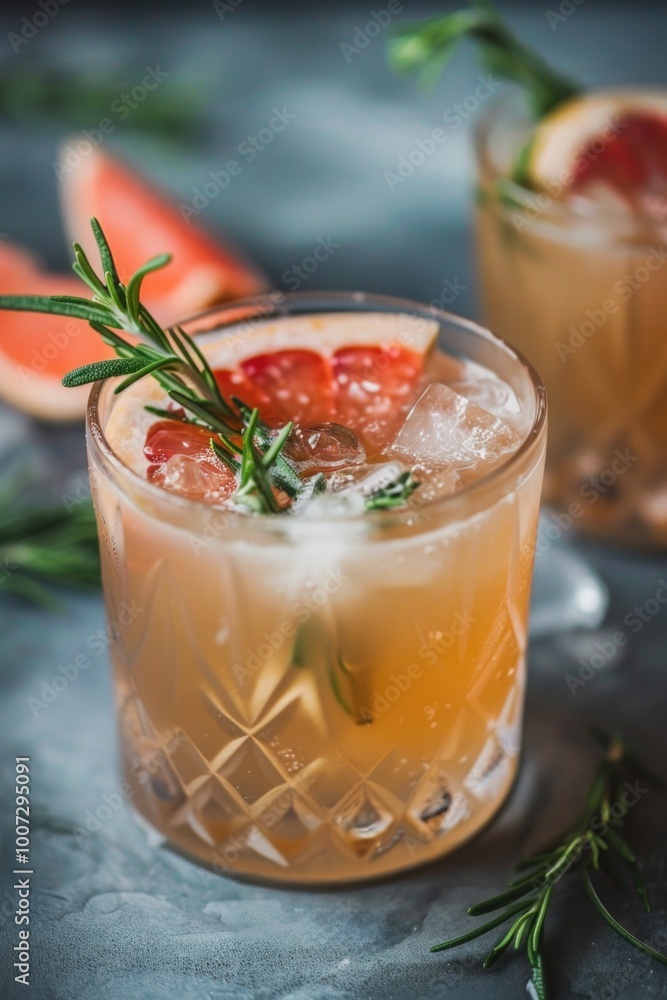 Grapefruit iced coctail cold beverage refreshment Grapefruit iced coctail cold beverage refreshment