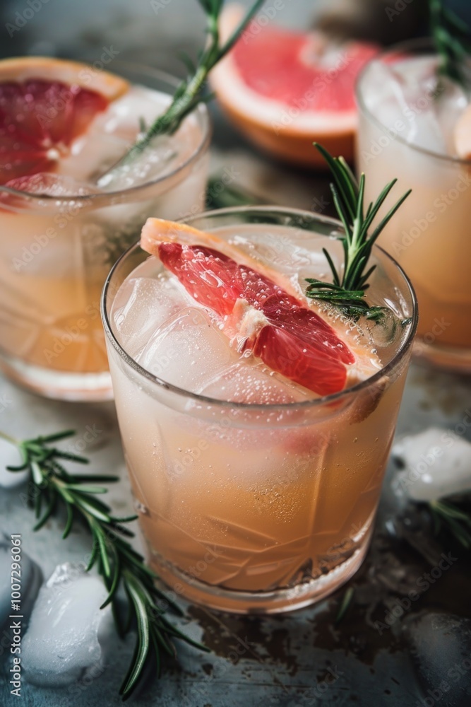 Grapefruit iced coctail cold beverage refreshment Grapefruit iced coctail cold beverage refreshment
