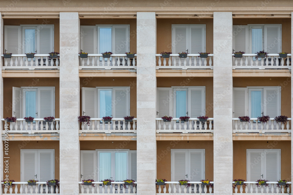 Fototapeta premium Brijuni Islands, Croatia: a hotel on the island