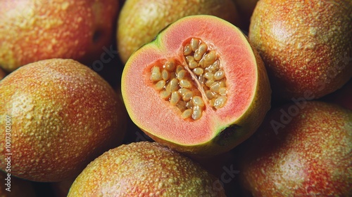 A detailed macro shot of a ...