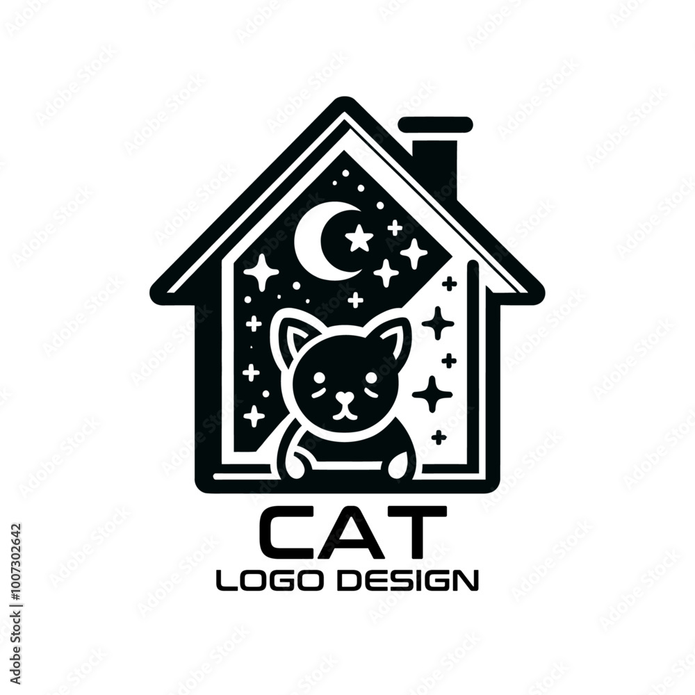 Cat Vector Logo Design Cat Vector Logo Design