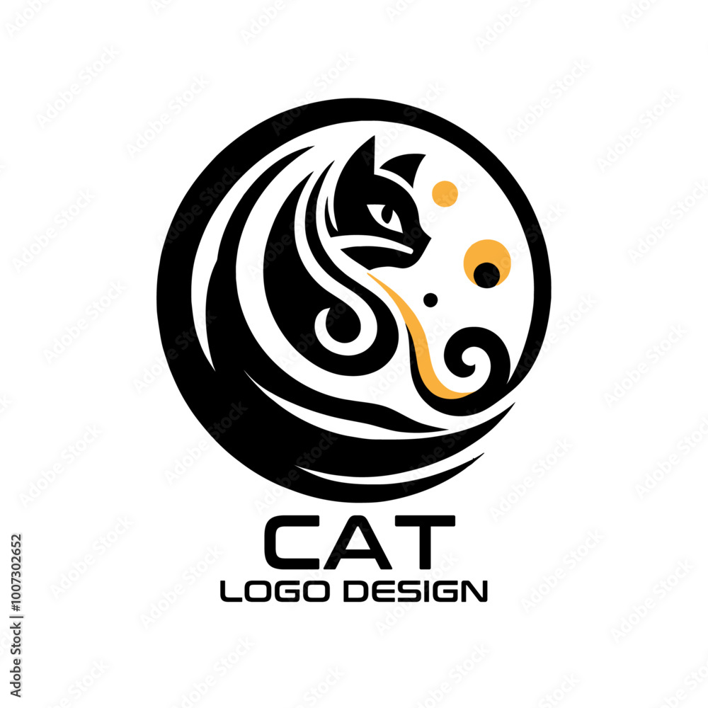 Obraz premium Cat Vector Logo Design