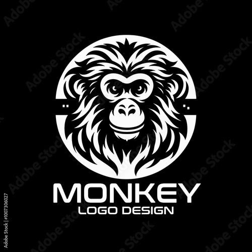 Monkey Vector Logo Design photo