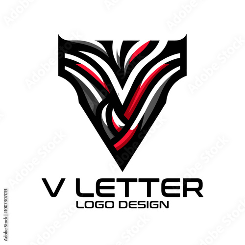 V Letter Vector Logo Design