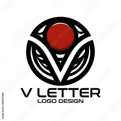 V Letter Vector Logo Design