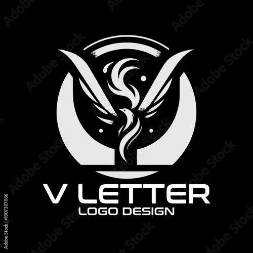 V Letter Vector Logo Design