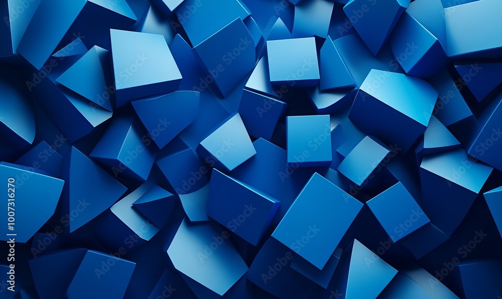 Blue 3D Shapes neatly organized to make a Tech abstract wallpaper. Blue 3D Shapes neatly organized to make a Tech abstract wallpaper.