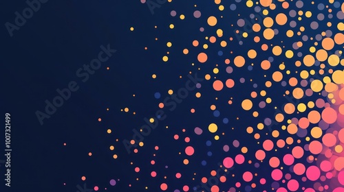 Bright and Cheerful Abstract Design with a Dotted Aesthetic