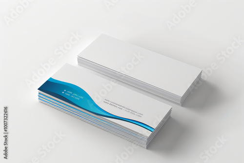 Business card with an abstract design