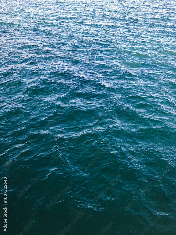 seascape of choppy waves in deep blue sea seascape of choppy waves in deep blue sea
