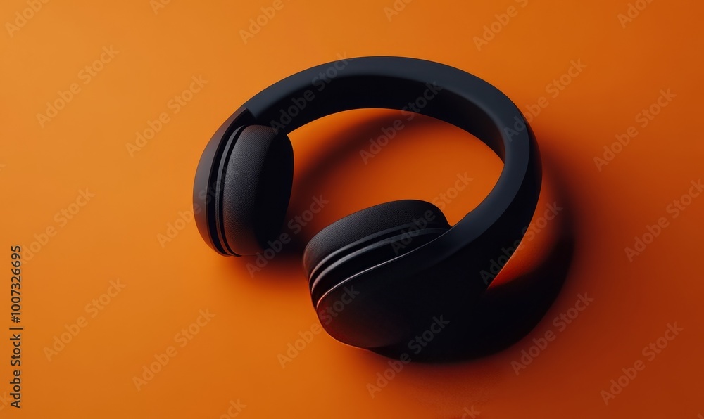 Sleek headphones packaging mockup with branding Sleek headphones packaging mockup with branding