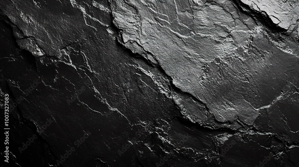 Dark Slate Surface with Natural Texture Patterns Dark Slate Surface with Natural Texture Patterns