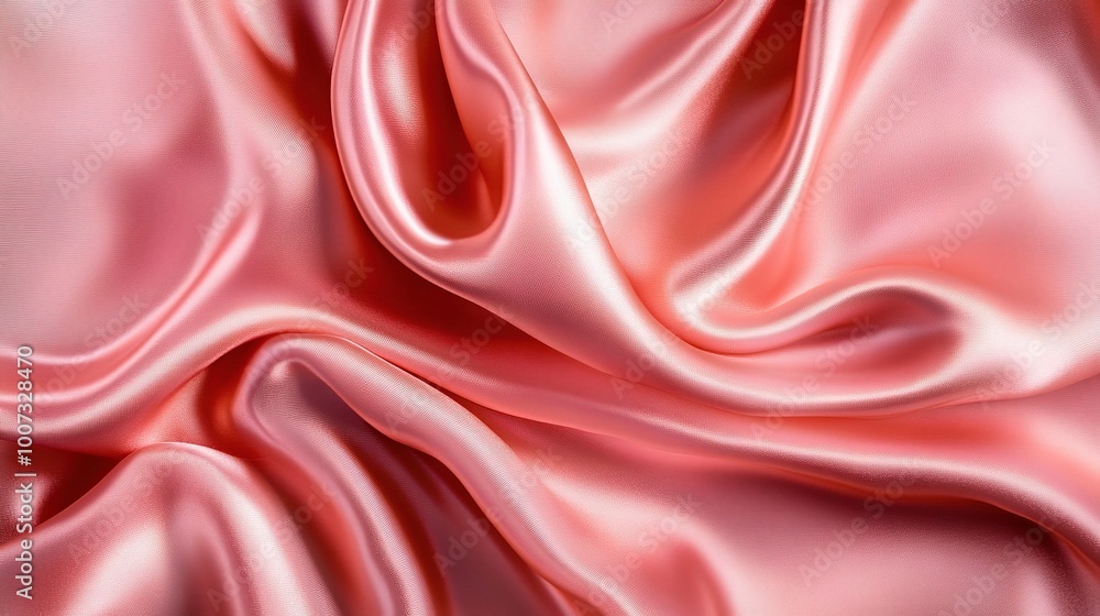 Obraz premium Elegant Pink Satin Fabric Texture Background