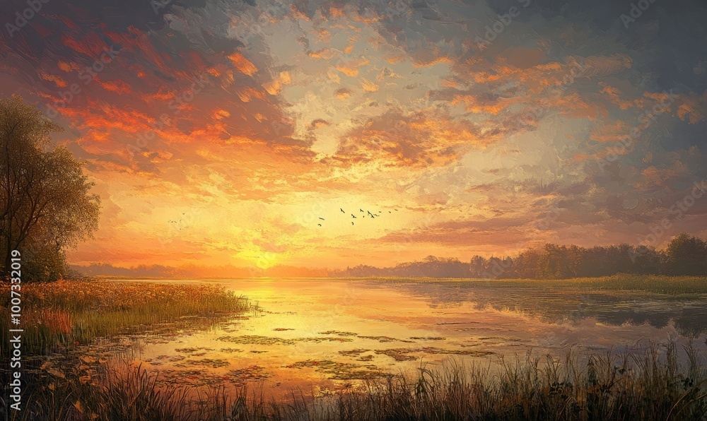 Fototapeta premium Summer sunrise