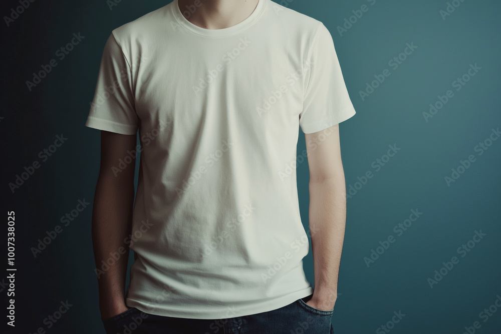 T-Shirt on white background. generative AI T-Shirt on white background. generative AI
