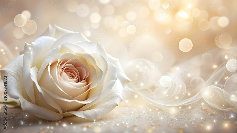 soft beige wave design with a rose, perfect for business text placement, background for text