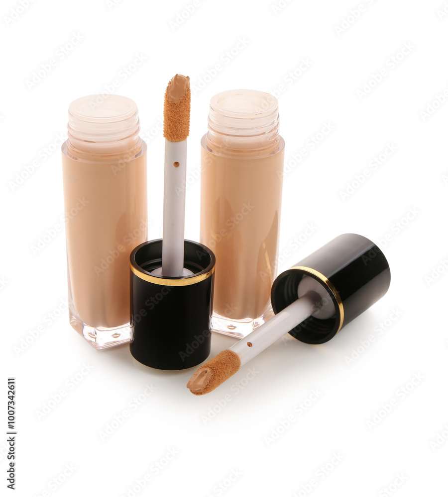 Obraz premium Modern concealers on white background