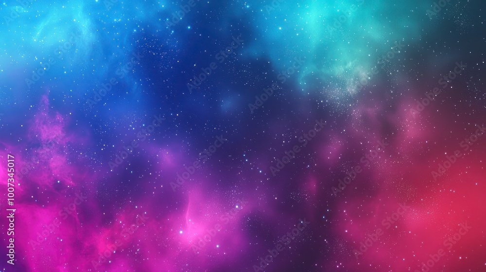 Vibrant galaxy background with colorful nebula and stars Vibrant galaxy background with colorful nebula and stars