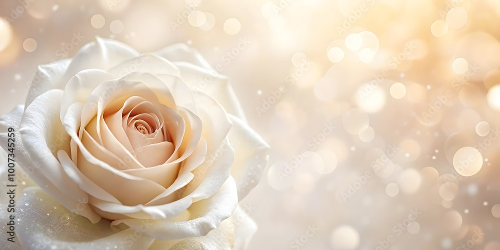 soft beige wave background with rose, ideal for text overlay, background for text