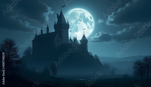 castle in the night