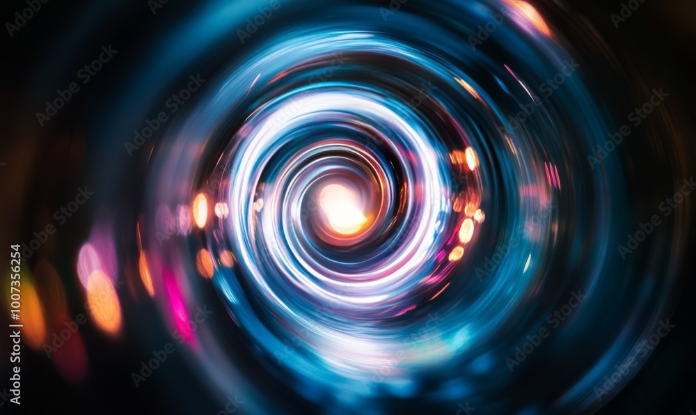 Spiral in bright lights Spiral in bright lights