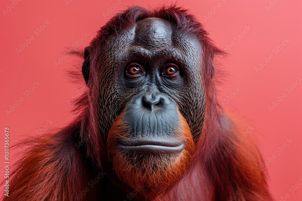 Close up of an ape Close up of an ape