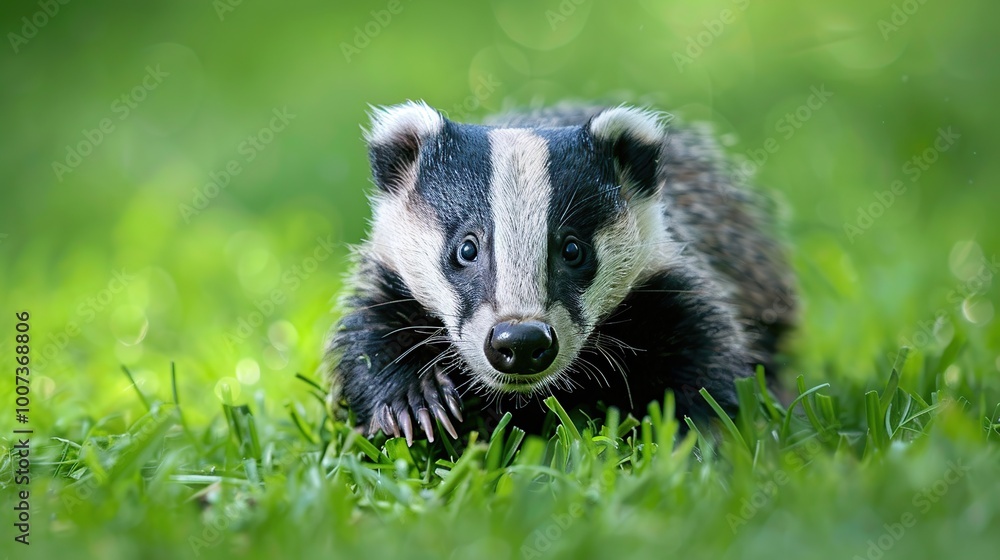 Badger in the Grass Badger in the Grass