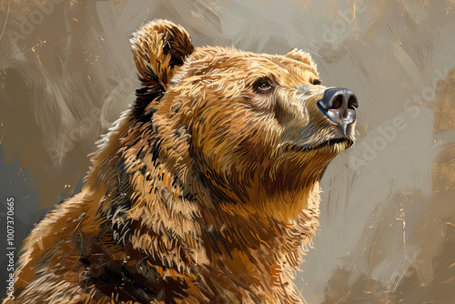 Close up of a bear