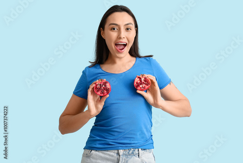 Beautiful young woman with ...