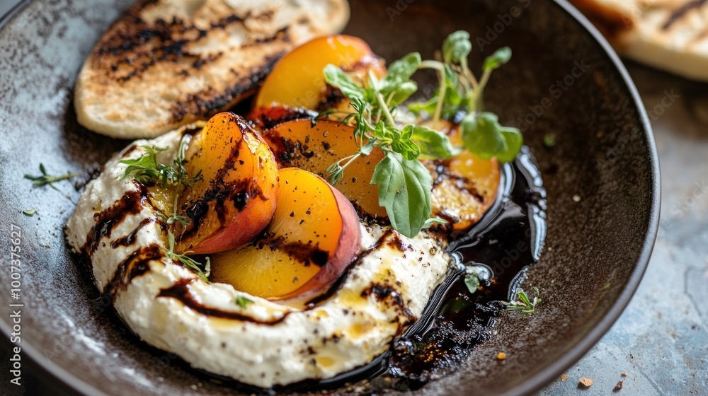 Grilled Peach and Ricotta Salad Grilled Peach and Ricotta Salad
