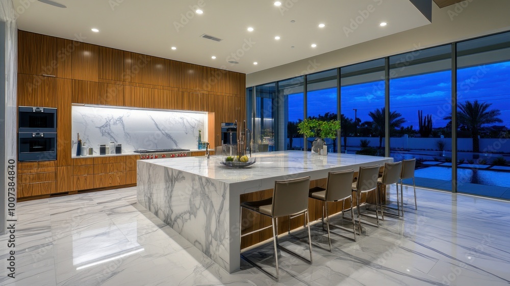 Obraz premium Modern Kitchen with a View