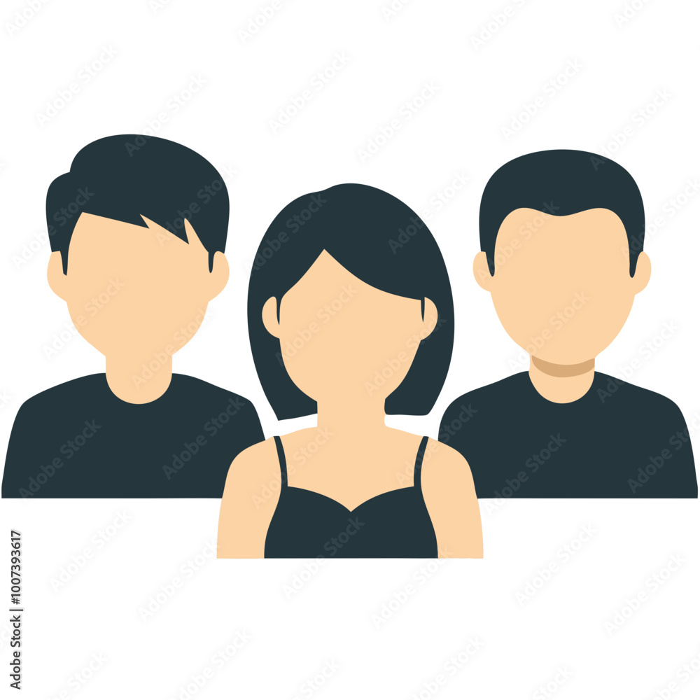 Fototapeta premium Diverse Team Concept Illustration People Group Collaboration Vector Art